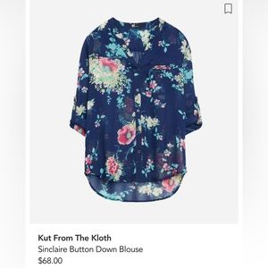 Kut from the Kloth Sinclaire Button Down Blouse